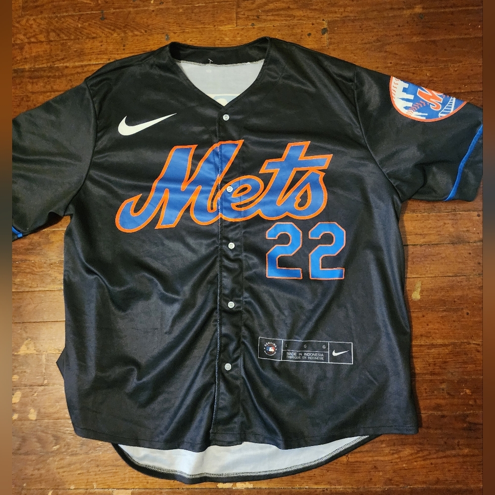 New York Mets Juan Soto Mens Sz Large Baseball Jersey